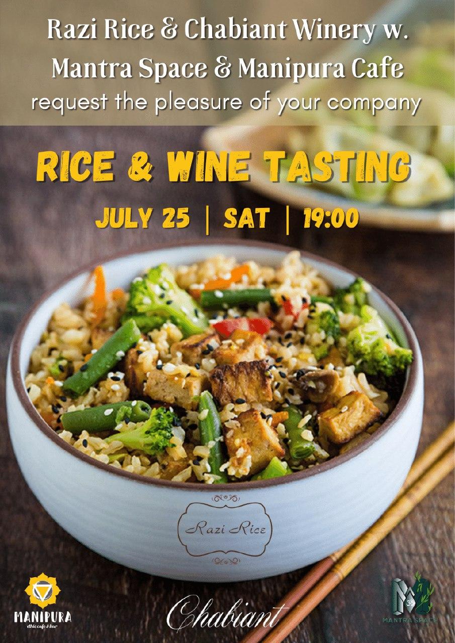 Razi Rice and Chabiant Wine Tasting